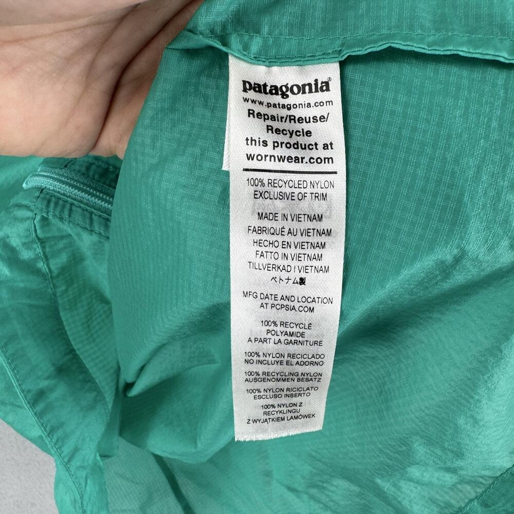 Patagonia Houdini Jacket Womens 2XL Blue Hooded Ultralight Windbreaker Packable - Picture 8 of 10
